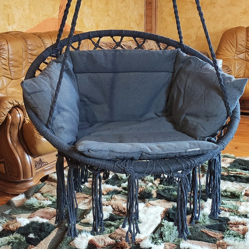 Hængestol Luxe 80 x 60 cm- Grå
