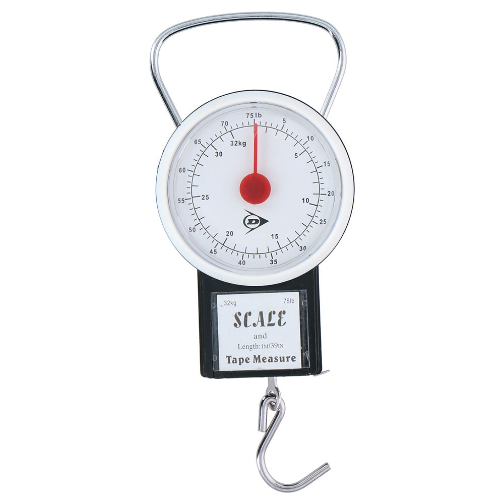 Bagagevægt med krog og målebånd - maks. vægt 32 kg