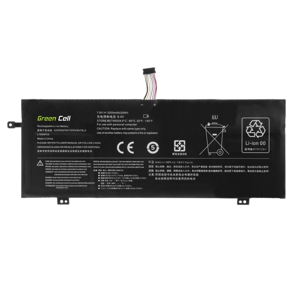 Green Cell Laptopbatteri L15L4PC0 til Lenovo V730 V730-13 Ideapad 710s
