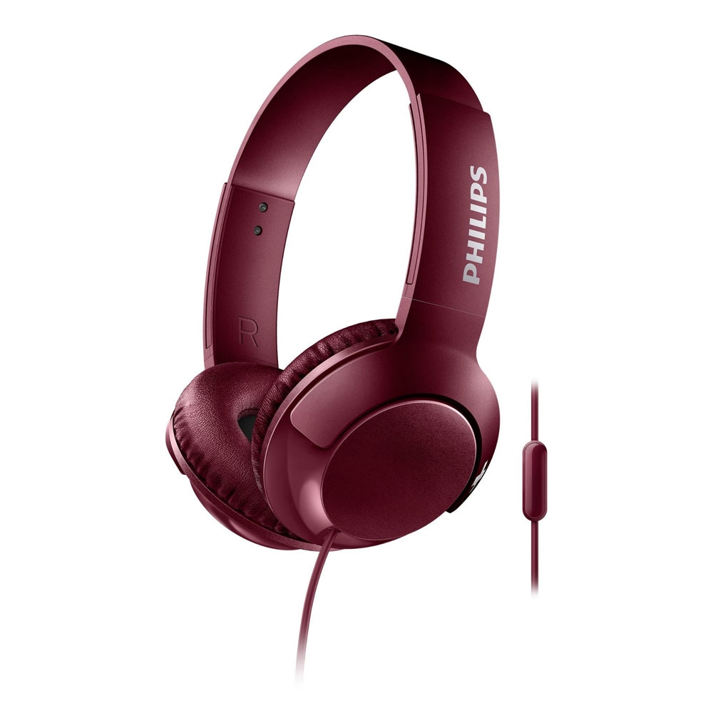 Philips Bass+ On-Ear Headset SHL3075 - Rød