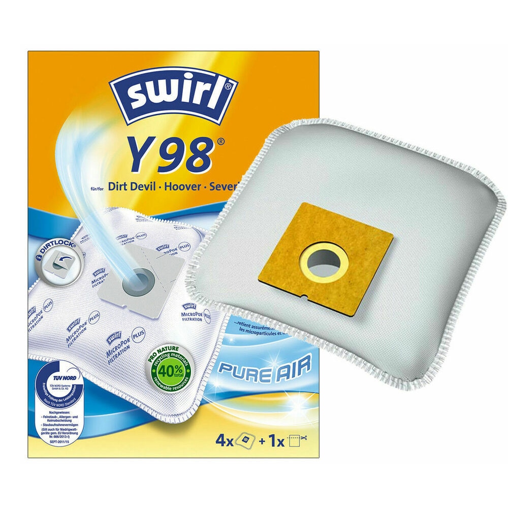 Swirl Y98 Dammsugarpåse 4-pack + 1 filter SP1705098