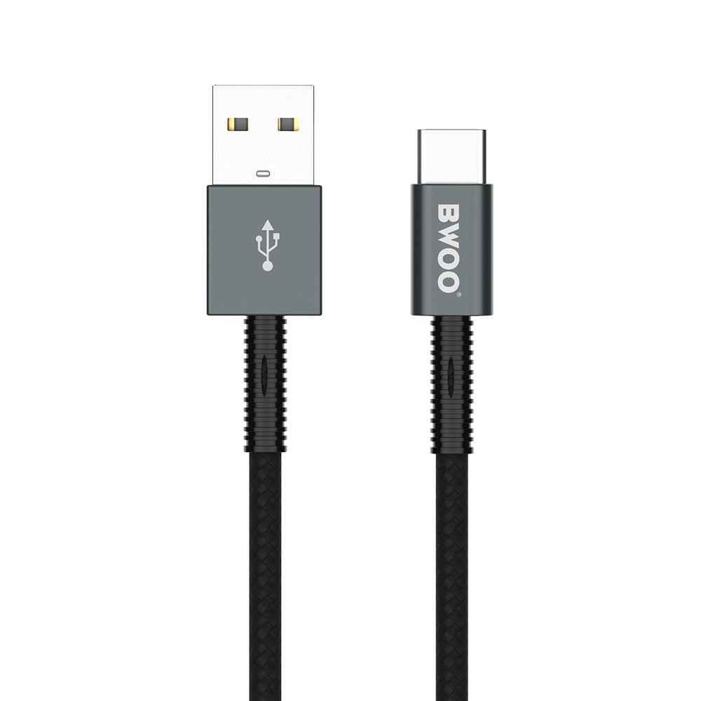 BWOO USB til USB-C - 2,4A Sort