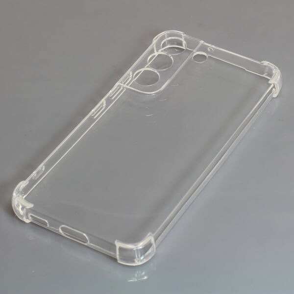 TPU Bagcover med forstærkede hjørner til Samasung Galaxy S22 - Transparent