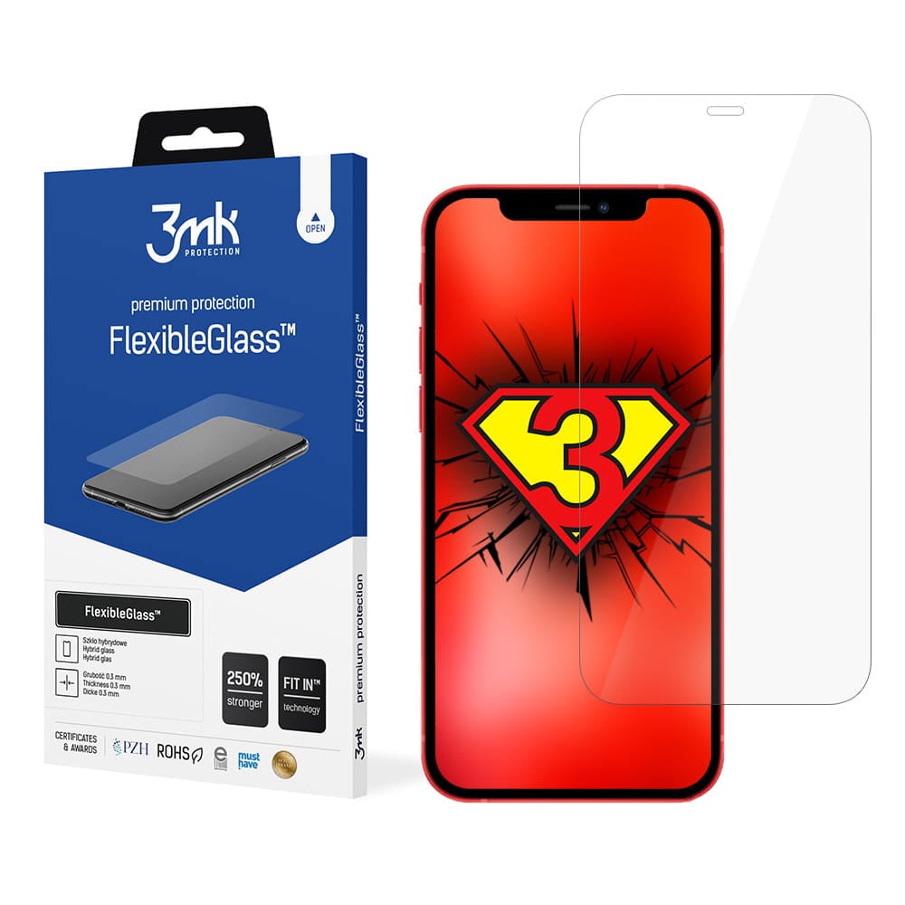 3mk Flexibelt 2.5D Hybridglas iPhone 12 Pro Max
