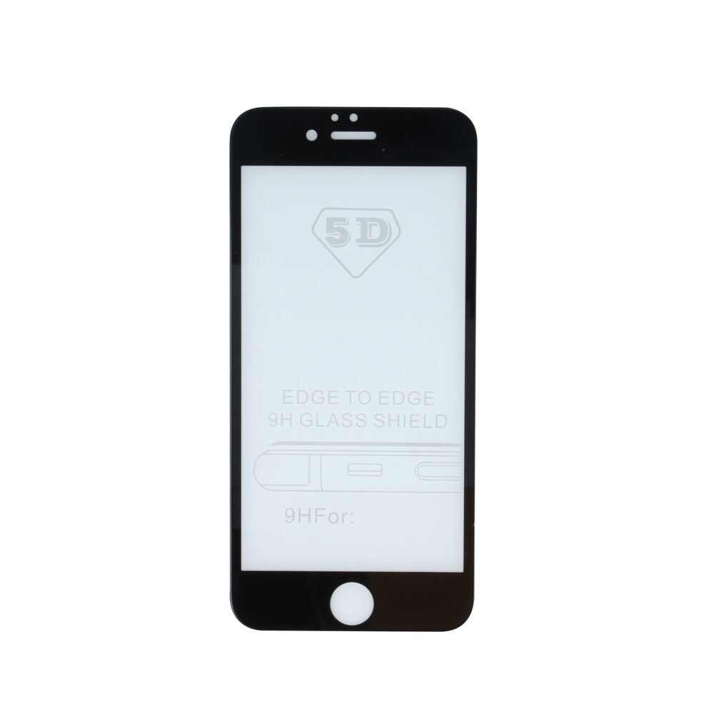 Hærdet Skærmskåner 5D iPhone 12 Mini Sort Ramme