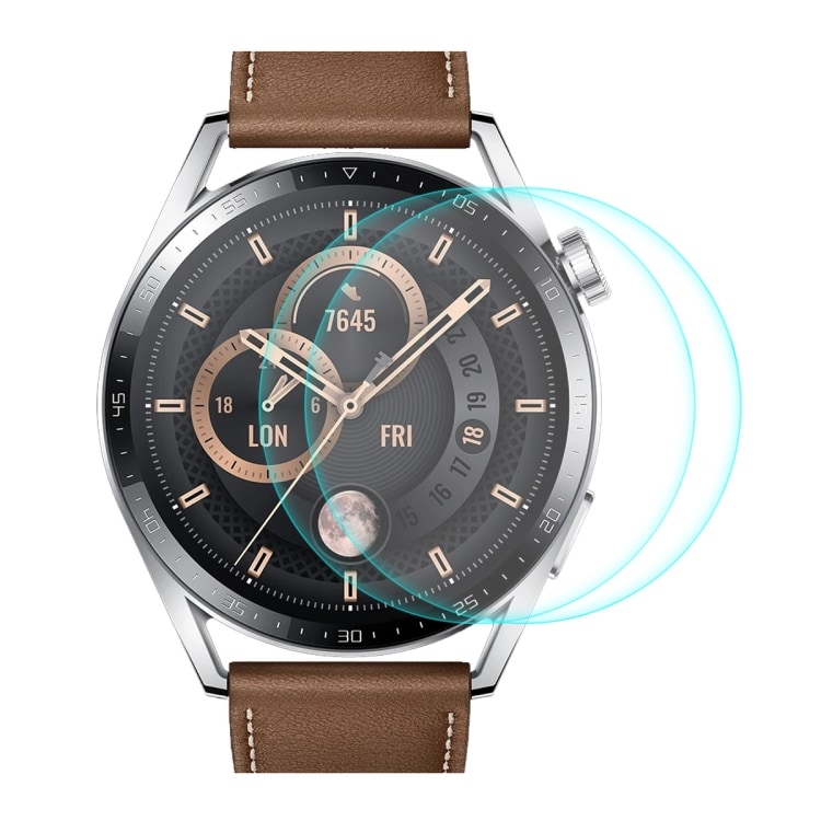 Skærmskåner i hærdet glas til Huawei Watch GT 3 46 mm - 2-pak