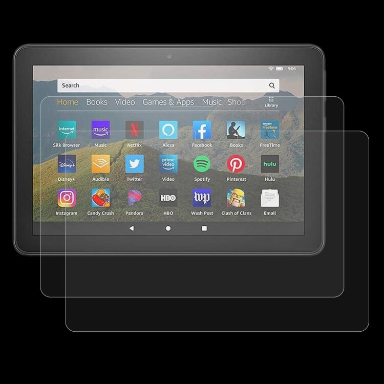 Skærmskåner i hærdet glas til Amazon Kindle Fire HD 8 2020 - 2-pak
