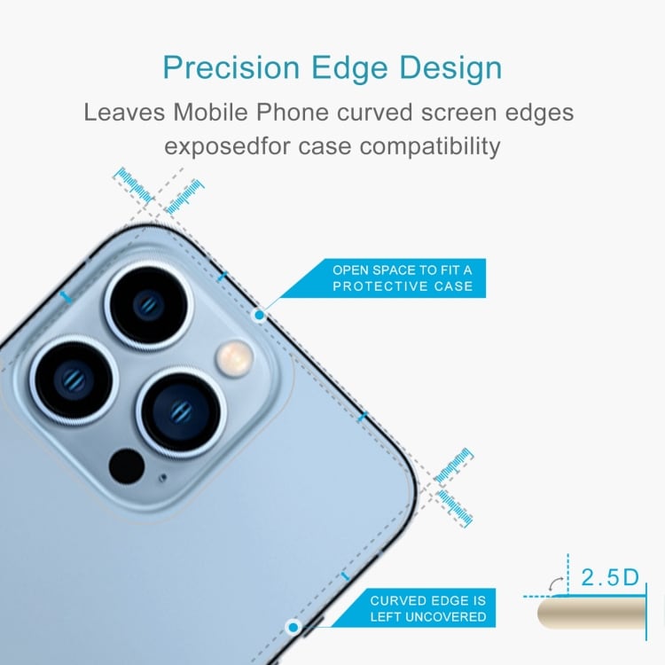 Skærmskåner til bagside i hærdet glas - iPhone 13 Pro Max