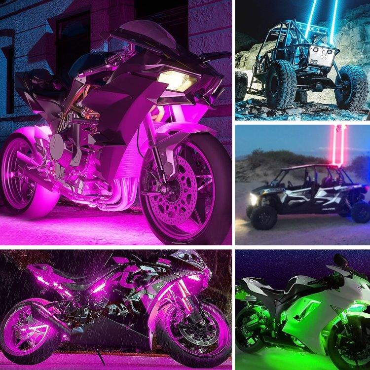 12-i-1 LED-lys RGB til motorcykel