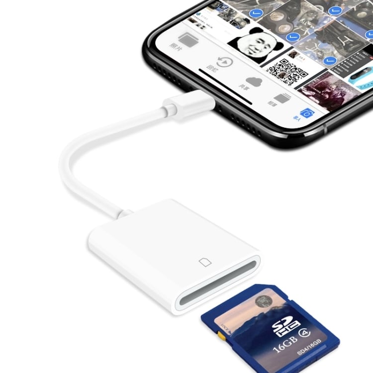 Praktisk hukommelseskortlæser med Lightning-grænseflade