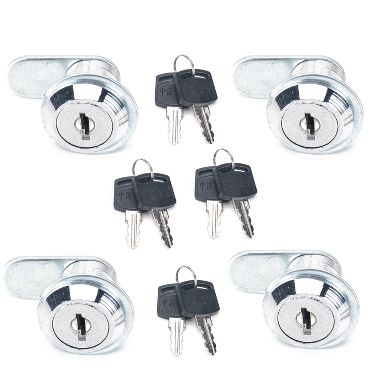 4 låsecylindre inklusiv nøgler