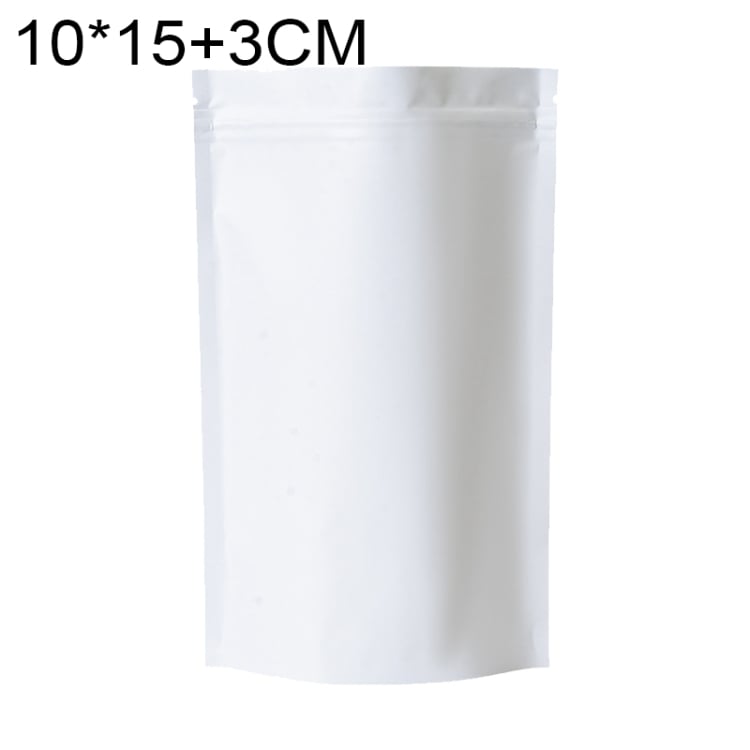 Snackposer hvide 10x15+3 cm - 100-pak