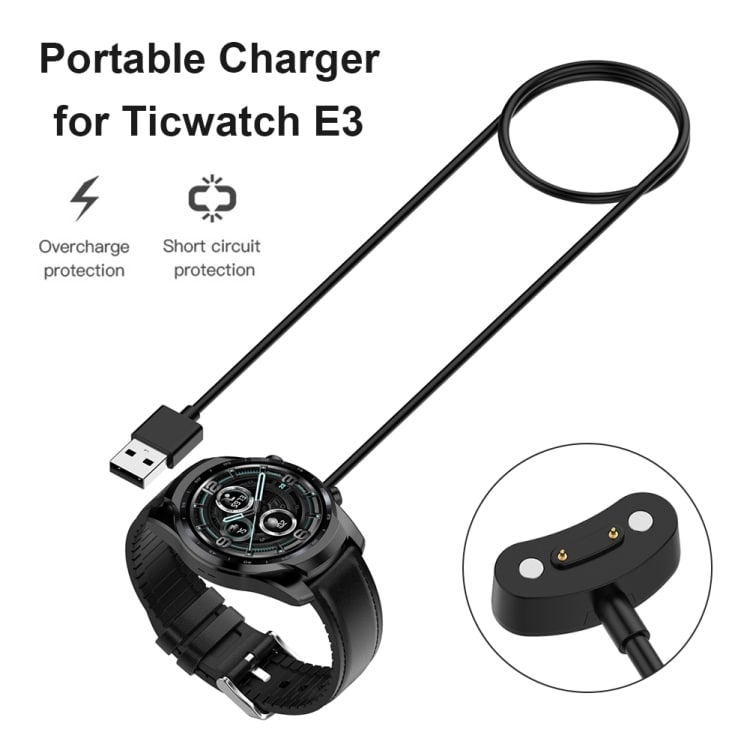 Ladekabel til Ticwatch E3/Pro 3/Pro 3 LTE