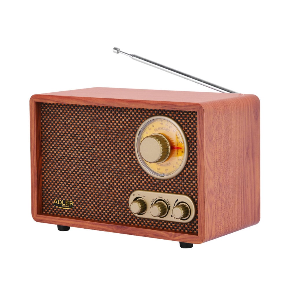 Adler retro Bluetooth-højttaler med FM/AM-radio
