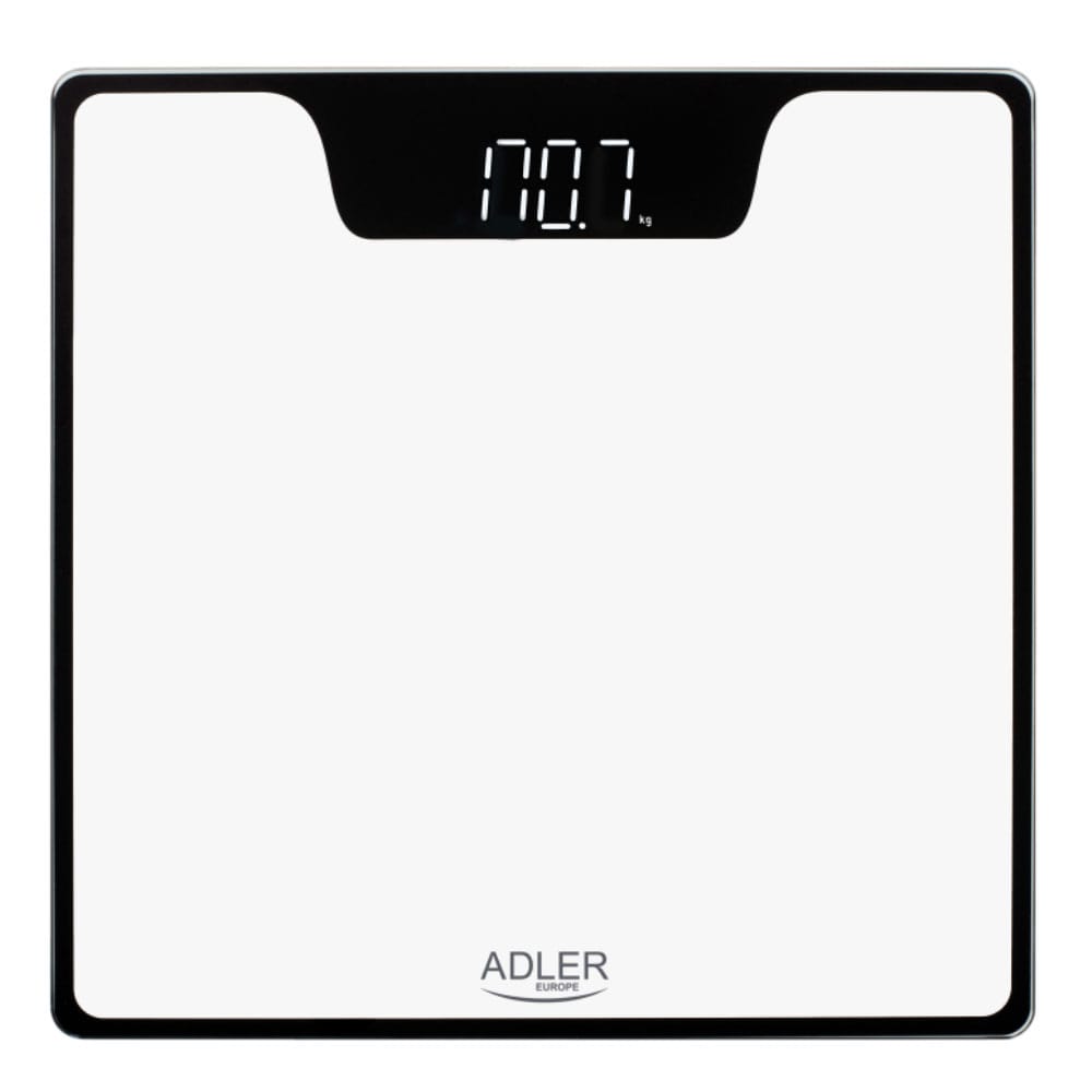 Adler badevægt LED-display 180 kg - hvid