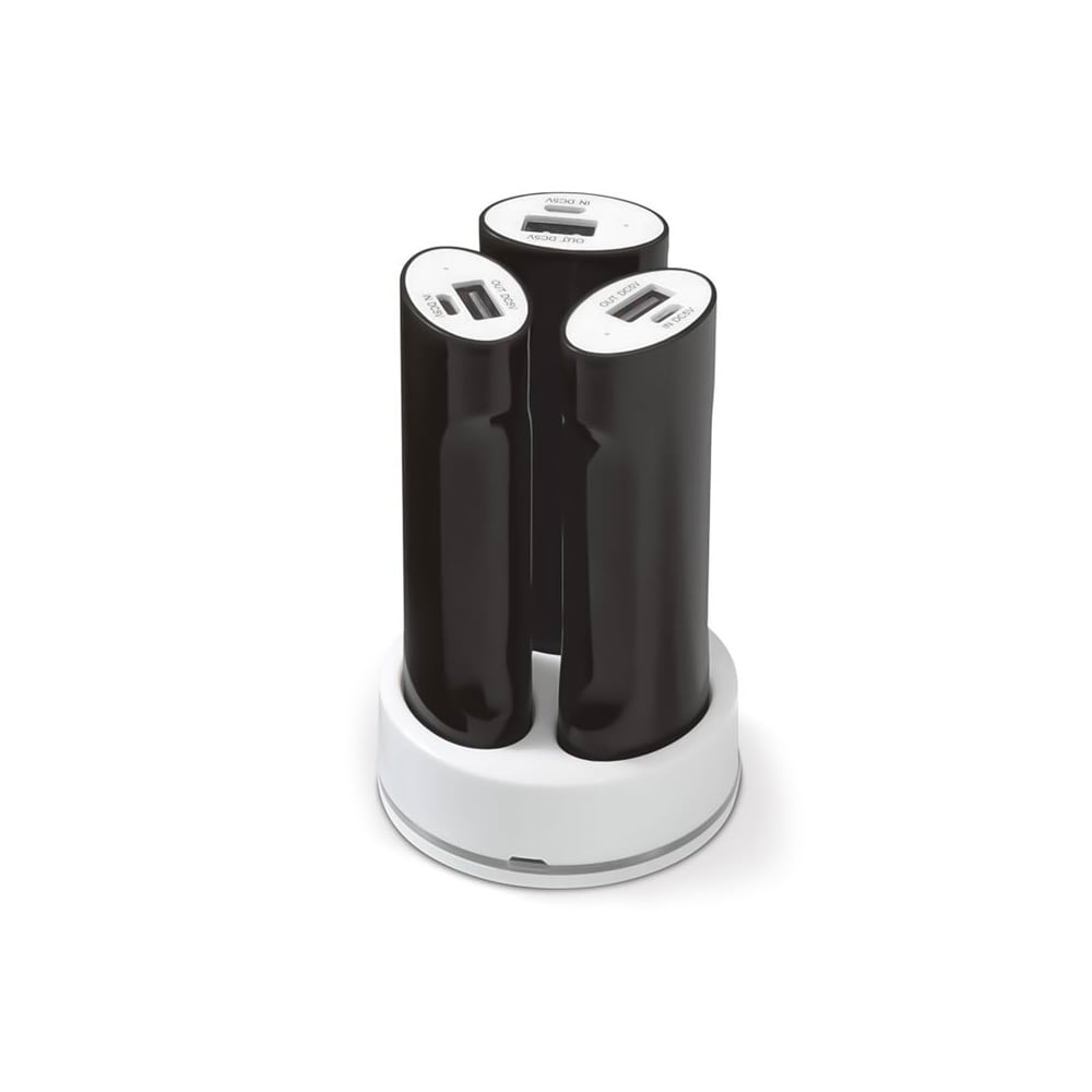 Powerbank 3x2200mAh med Opladningsholder