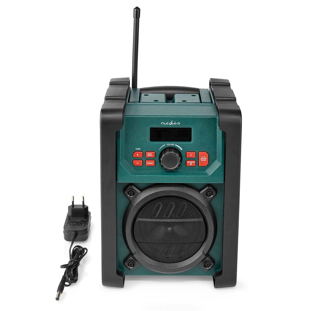 Nedis DAB+ Radio med Bluetooth og Vækkeur