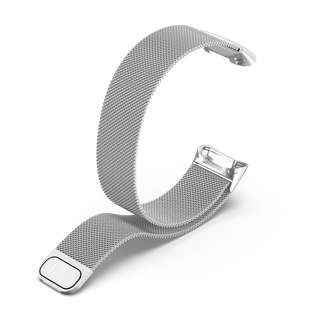 Milanese Loop-urrem til Fitbit Charge 5 / 6 - Sølv