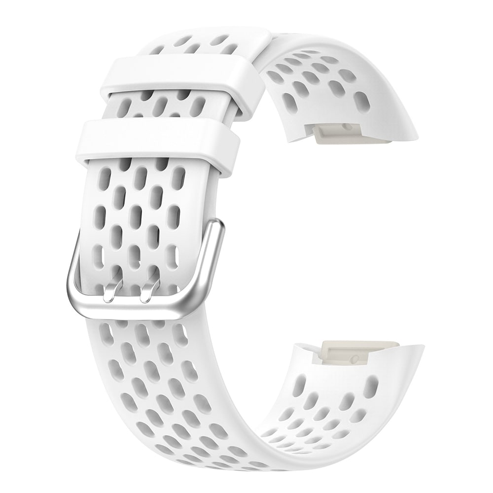 Silikoneurrem til Fitbit Charge 5 - Hvid