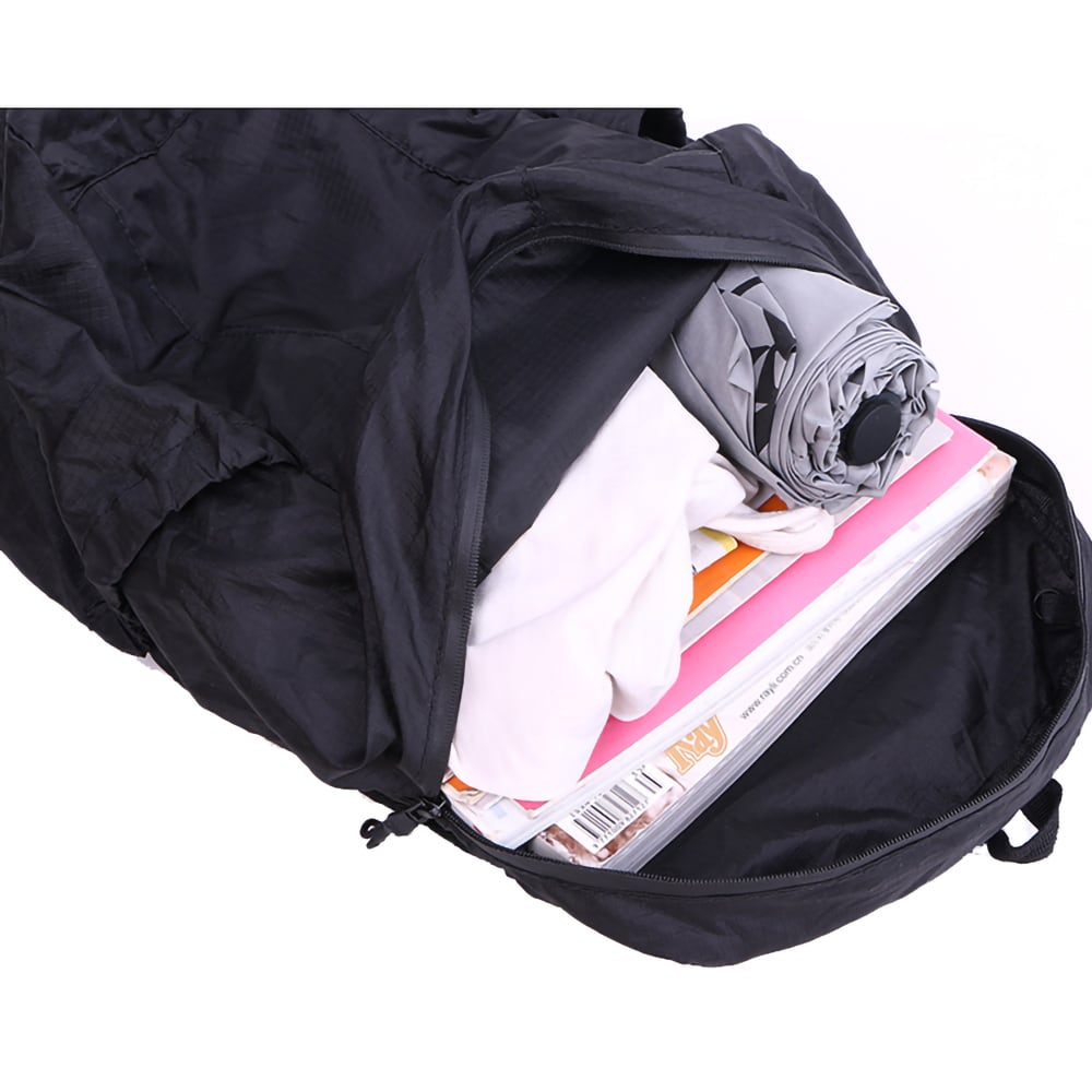Ultralet foldbar rygsæk - Sort