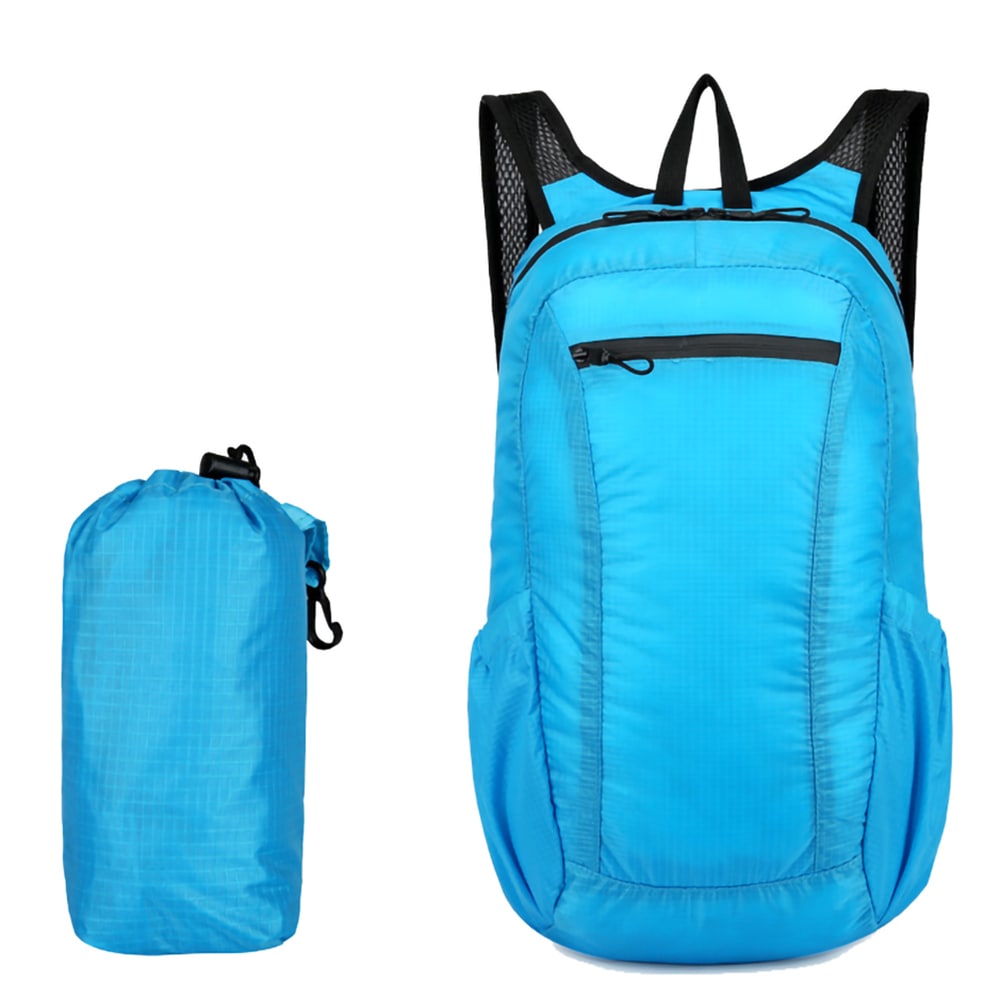 Ultralet foldbar rygsæk - Blå