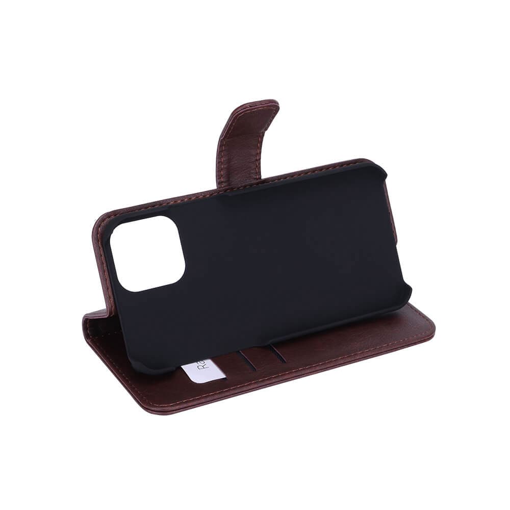 RADICOVER Strålingsbeskyttelse Tegnebogstaske til iPhone 12 mini - Brun