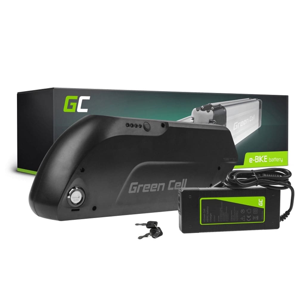 Green Cell elcykelbatteri 36V 15.6Ah med lader