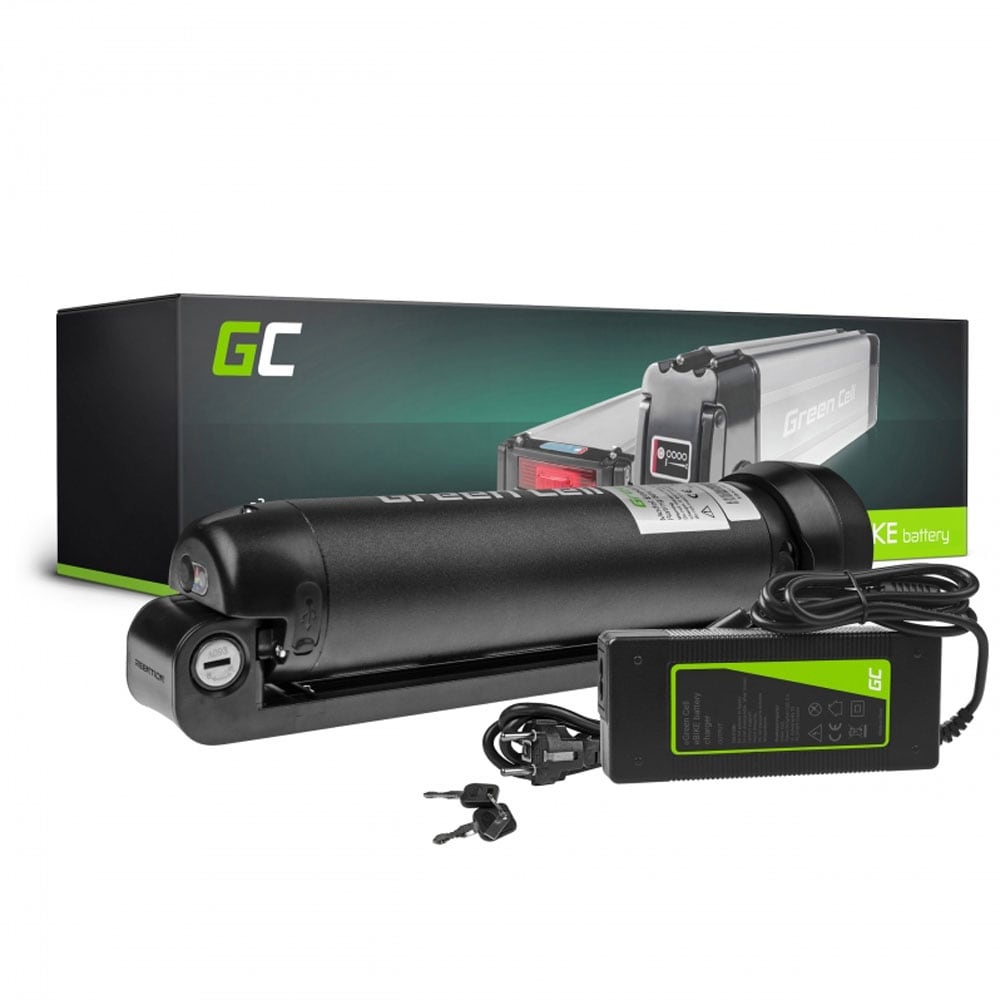 Green Cell elcykelbatteri 36V 5.2Ah med lader