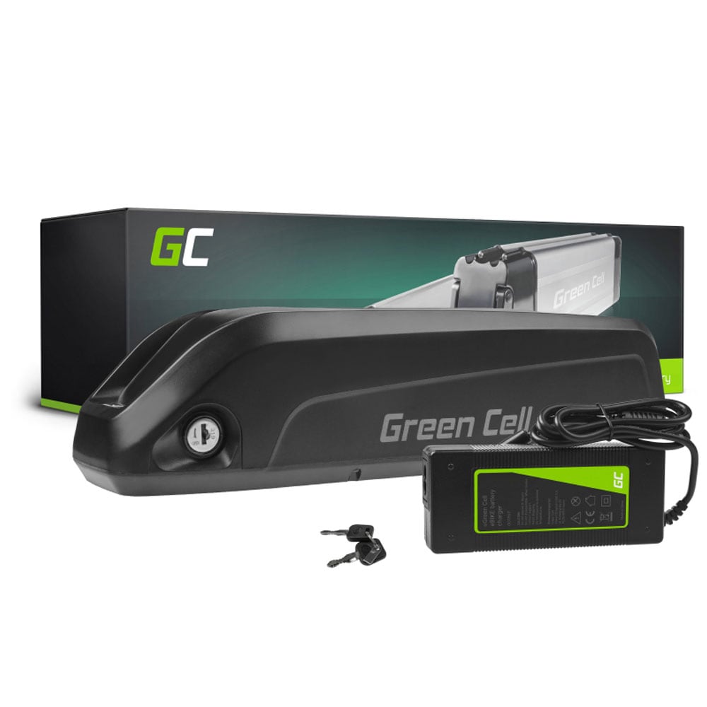 Green Cell elcykelbatteri 36V 13Ah med lader