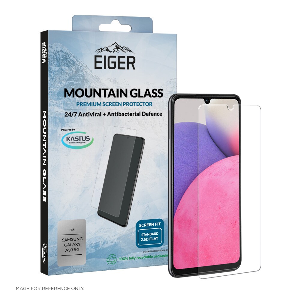 Eiger Mountain Glass 2.5D Screen Protector til Samsung Galaxy A33 5G Klar