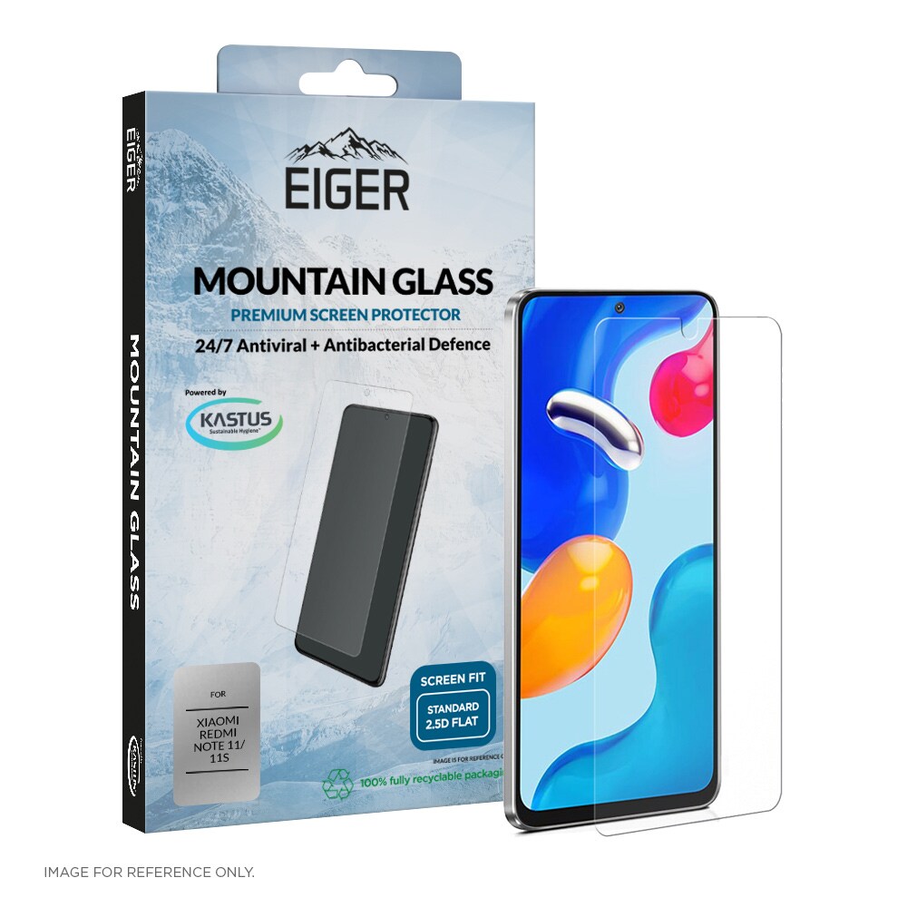 Eiger Mountain Glass 2.5D Screen Protector til Xiaomi Redmi Note 11 / 11S Klar