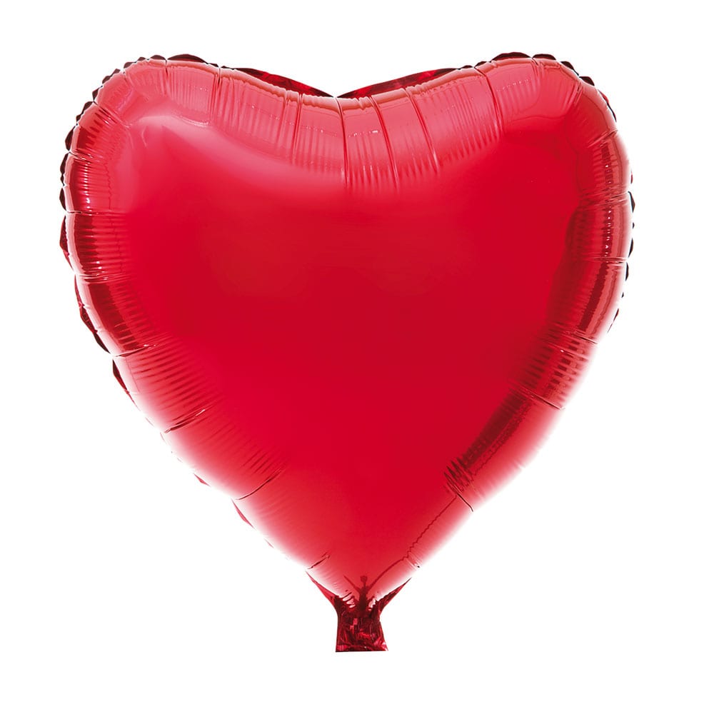 Folieballon Rød - Hjerte