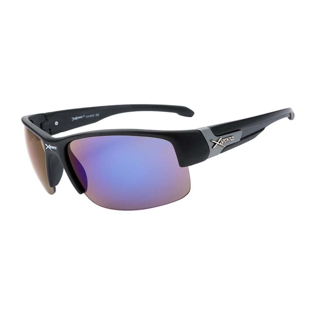 Sportssolbriller XS7039 Sort med blå linse