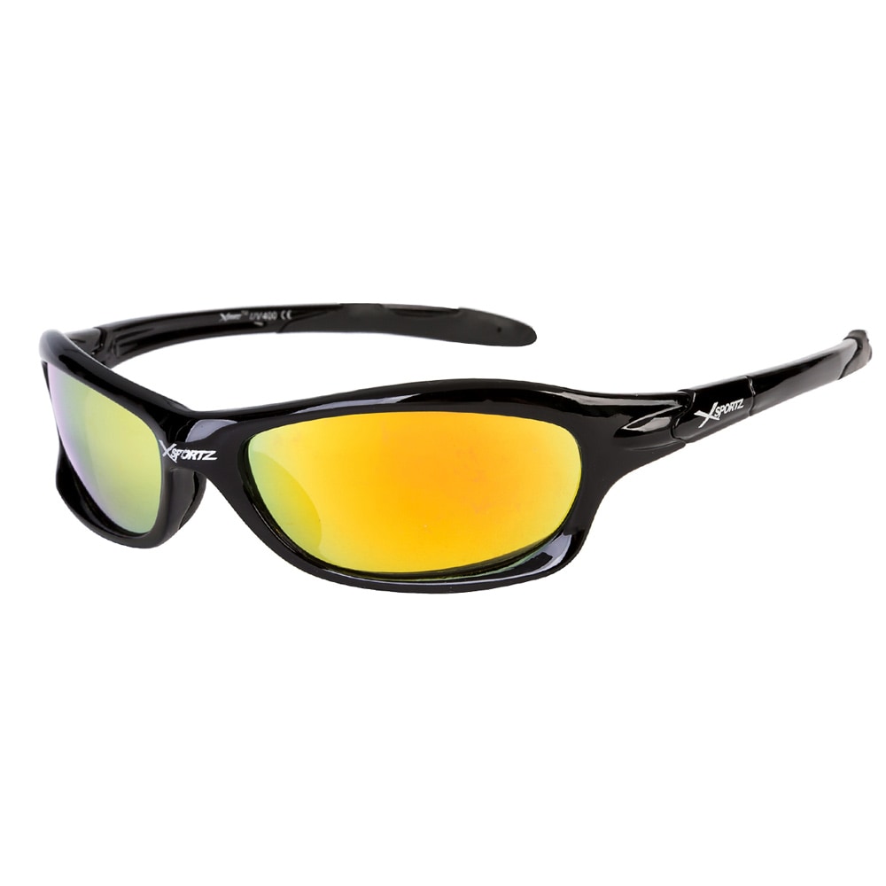 Xsports Solbriller XS87 Sort med farvet linse