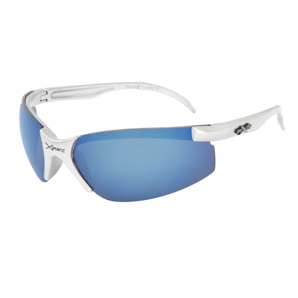 Xsports Solbriller XS124 Sølvfarvet med blå linse