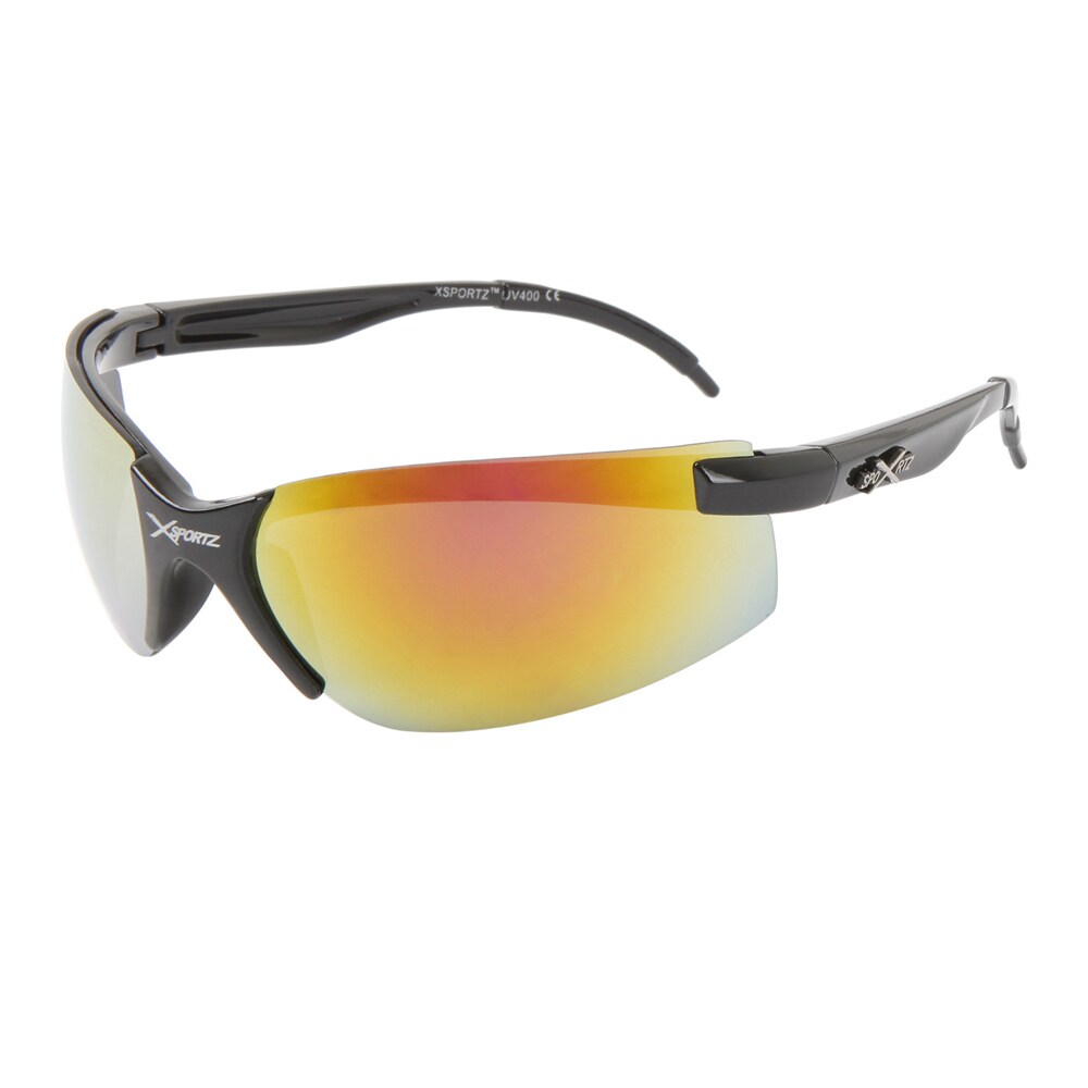 Xsports Solbriller XS124 Blank Sort med farvet linse