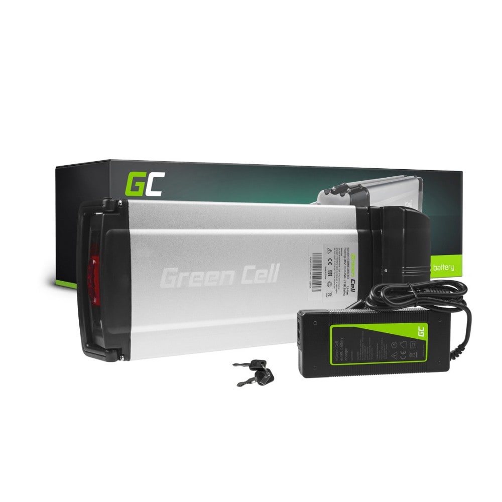 Green Cell elcykelbatterI 36V 8Ah med lader