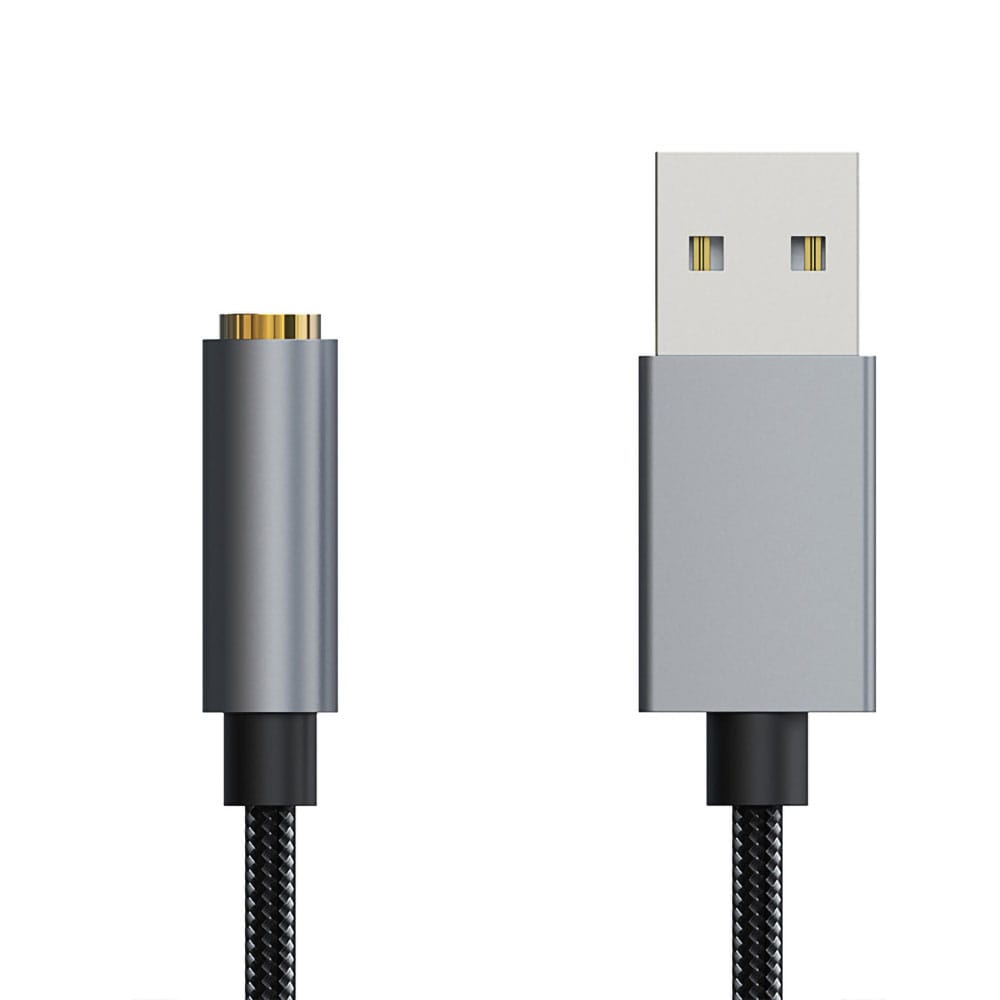USB-A til AUX-kabel 3,5 mm 30 cm