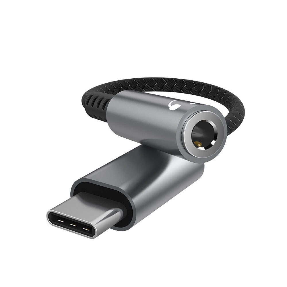 USB-C til AUX-kabel 3,5 mm - lydadapter / adapterkabel til smartphone og bærbar computer