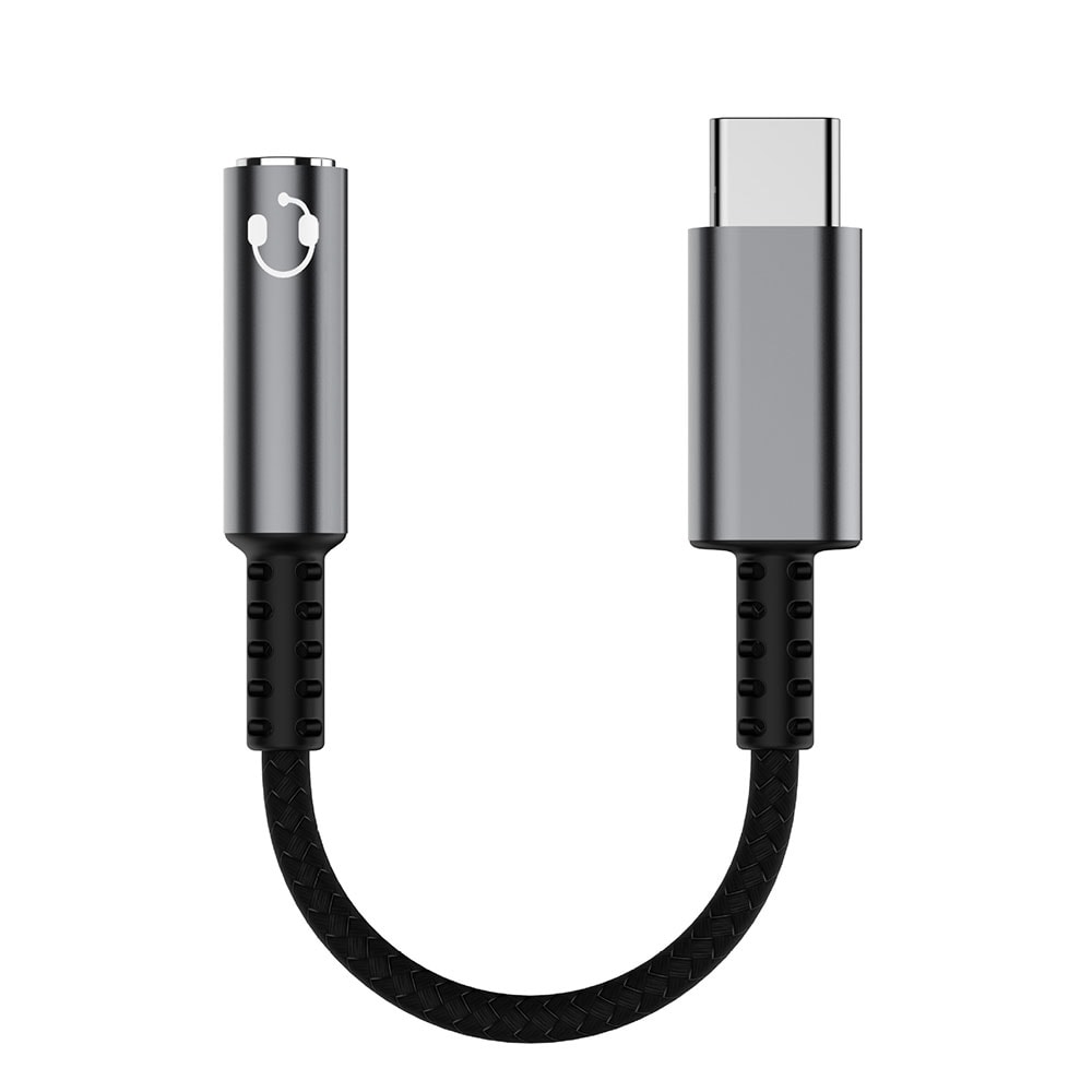 USB-C til AUX-kabel 3,5 mm - lydadapter / adapterkabel til smartphone og bærbar computer