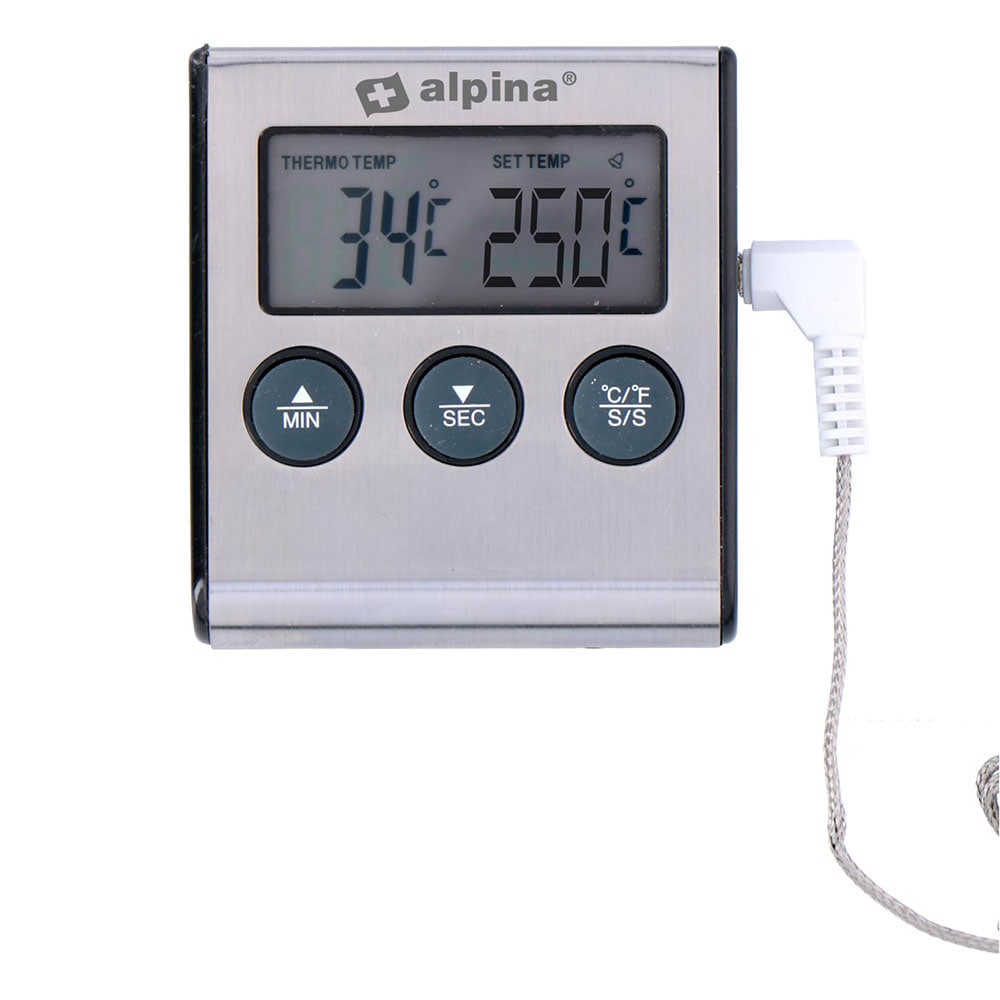 Alpina Digitalt stegethermometer med timer