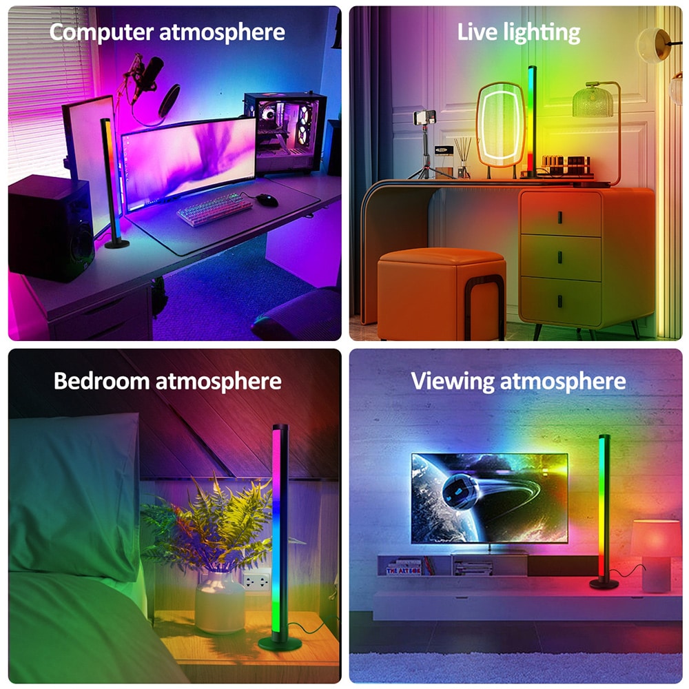Lydaktiveret LED Bordbelysning RGB