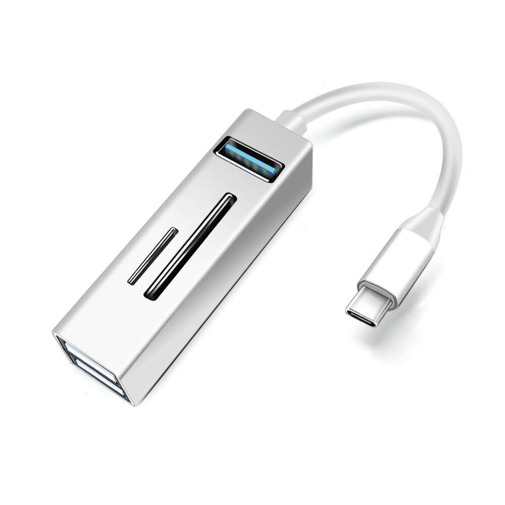 USB Type-C til USB og Memorycardlæser