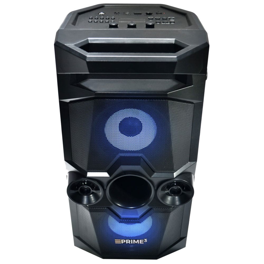 Prime3 partyhøjttaler med Bluetooth og karaoke - Onyx