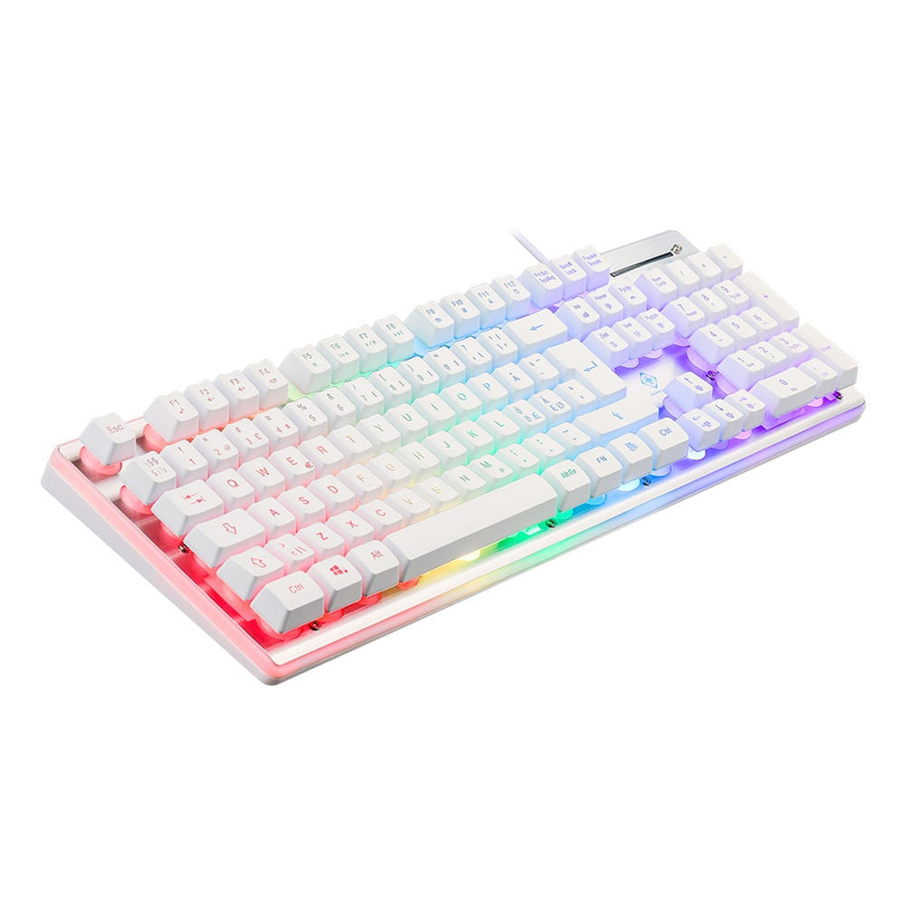 Deltaco Gaming RGB-tastatur - hvid