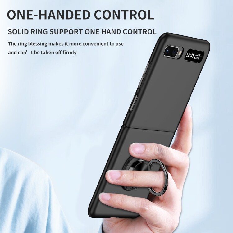 Cover med mobilring til Samsung Galaxy Z Flip 5G - sort