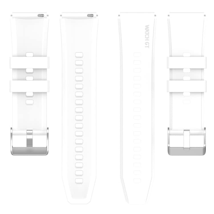 Silikonerem til Huawei Watch GT 3 Pro 46 mm - hvid