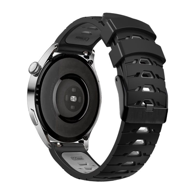 Silikonerem til Samsung Galaxy Watch 4 / Watch 4 Classic - sort/grå