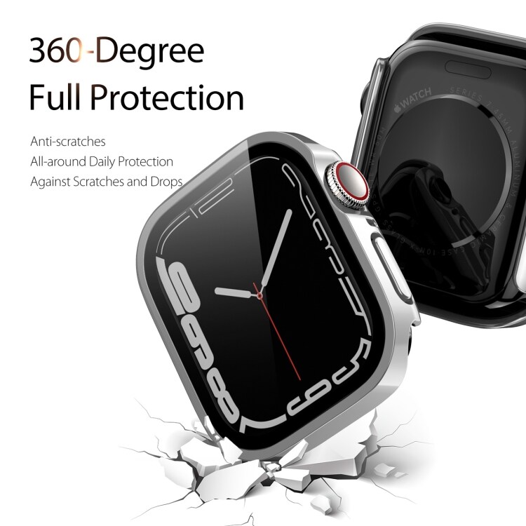 Skærmskåner til Apple Watch Series 7 41mm - sølvfarvet