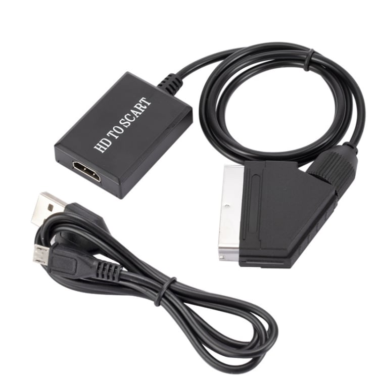 HDMI til Scart-konverter - 1080p-konvertering med understøttelse af lyd og video